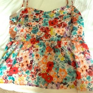 Floral tank top